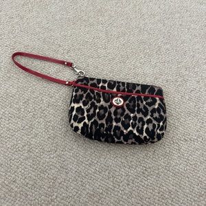 Coach Cheetah Print Wristlet